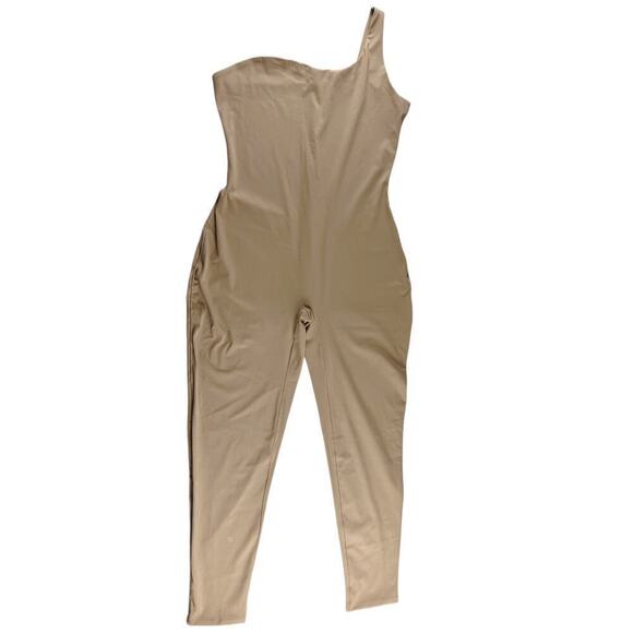 NWT Skims All in One One Shoulder Jumpsuit Nude 3XL - Picture 2 of 9